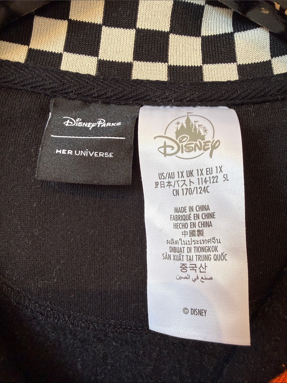 Disney HER UNIVERSE Mickey and Minnie Mouse ghost quarter zip 1X - Picture 2 of 9